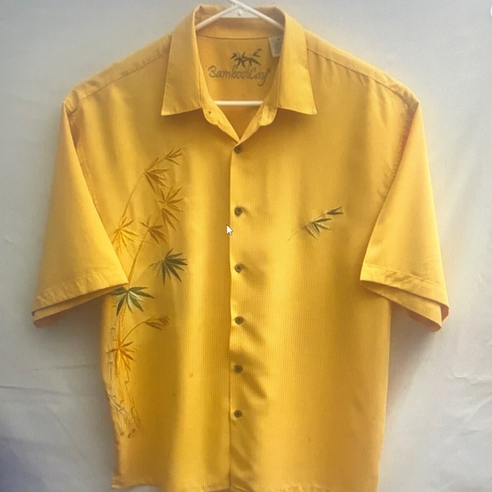 BAMBOO Men's Golden Yellow Casual Shirt
